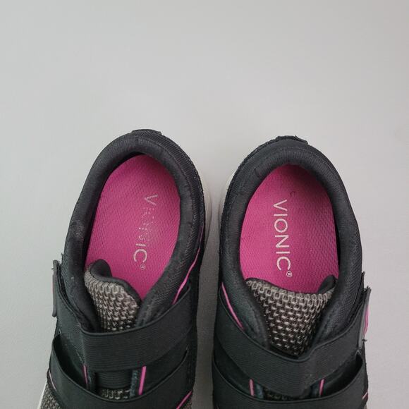 Vionic Brisk Ema Slip On Shoes Sneaker Women 9.5 Black Gray Comfort Lightweight - Picture 6 of 16